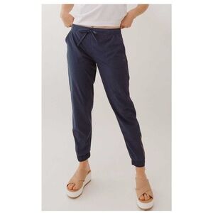 Albion Fit Jetsetters Pants Athletic Everyday Joggers Womens Navy Size Medium
